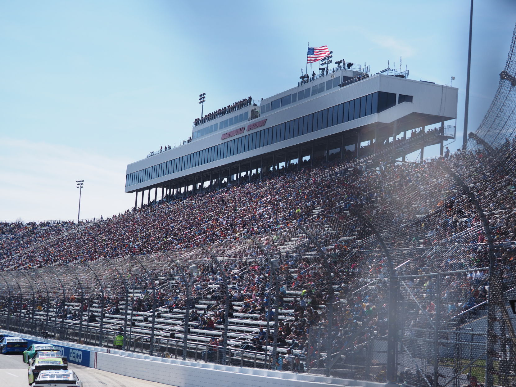 STP 500 Grandstand fans